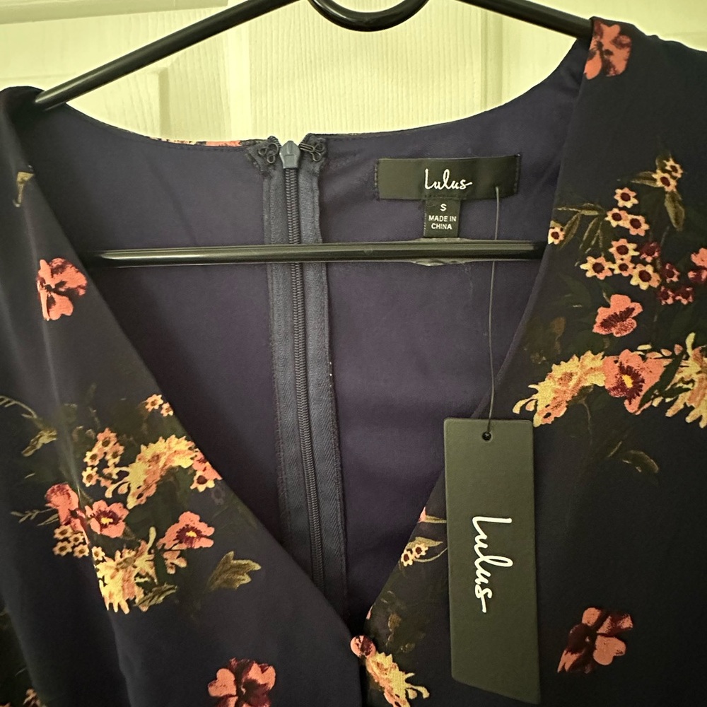 lulu’s • floral long-sleeve dress